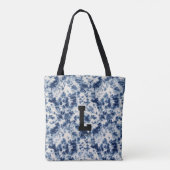 Persoonlijke Tie Dye Monogram Canvas Tote Tas (Achterkant)