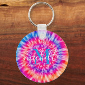 Persoonlijke tie Dye Sleutelhanger (Achterkant)