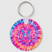 Persoonlijke tie Dye Sleutelhanger (Achterkant)