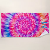 Persoonlijke tie Dye Strandlaken (Voorkant)