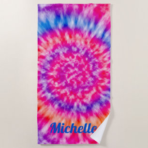 Persoonlijke tie Dye Strandlaken