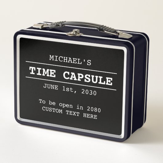 Persoonlijke Tijd Capsule Metaal Doos (Voorkant)