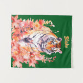 Persoonlijke Tijger Wandkleed (Voorkant (horizontaal))