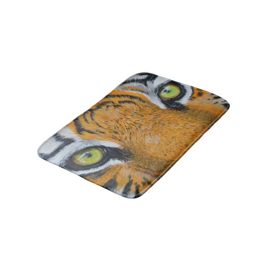 Persoonlijke tijgerogen voor wilde dieren badmat (Gekanteld)