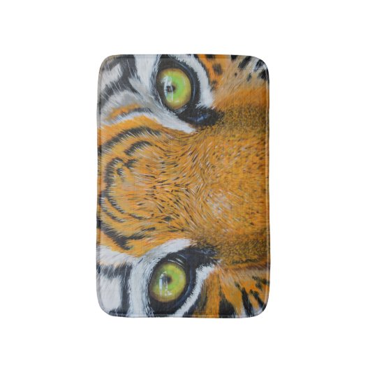 Persoonlijke tijgerogen voor wilde dieren badmat (Voorkant Verticaal)