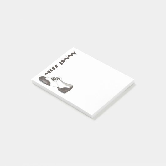 Persoonlijke Tik Schoen Dance Studio-leraar Gift Post-it® Notes (Schuin)