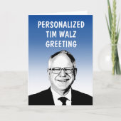 Persoonlijke Tim Walz wenskaart Kaart (Voorkant)