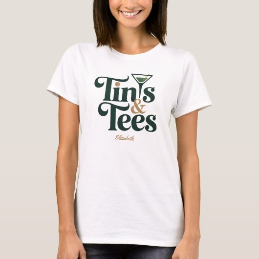 Persoonlijke Tinis & Tees Golf Bachelorette Party (Voorkant)