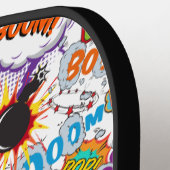 Persoonlijke titel stripboek pickleball paddle (Links Detail)