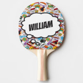 Persoonlijke titel stripboek tafeltennisbatje (Voorkant)