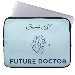 Persoonlijke Toekomstige Dokter Hart Anatomie Lapt Laptop Sleeve