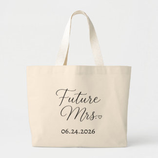 Persoonlijke Toekomstige Mevrouw Trouwdatum Boodsc Grote Tote Bag