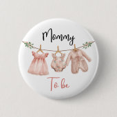Persoonlijke 'Toekomstige Moeder' Speld Ronde Button 5,7 Cm (Voorkant)