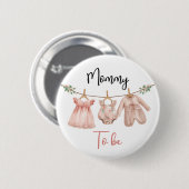 Persoonlijke 'Toekomstige Moeder' Speld Ronde Button 5,7 Cm (Voorkant /achterkant)
