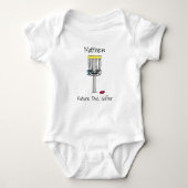 Persoonlijke toekomstige schijf Golfer-Baby Romper (Voorkant)