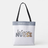 Persoonlijke Toekomstige Verpleegkundige | Cadeaus Tote Bag (Achterkant)