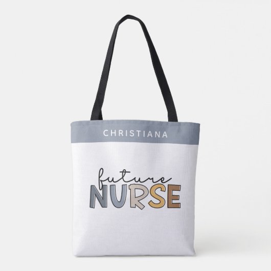 Persoonlijke Toekomstige Verpleegkundige | Cadeaus Tote Bag (Achterkant)