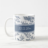 Persoonlijke Toile De Jouy Mok Aangepaste Naam Dat (Links)