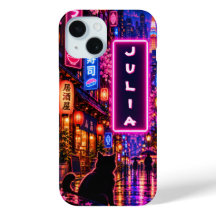 Persoonlijke Tokyo Neon Aangepaste Naam Hoesje