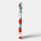 Persoonlijke Tomaat op Groene Gingham Hoortelefoon Case-Mate iPhone Case (Achterkant / Rechts)