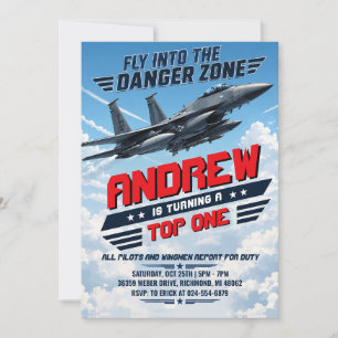 Persoonlijke Top Eén Airforce verjaardag Kaart