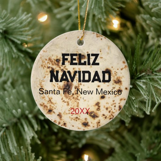 Persoonlijke Tortilla Zia Kerstcadeau Keramisch Ornament (Boom)