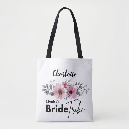 Persoonlijke Tote Tas voor Bruidsstam (Voorkant)