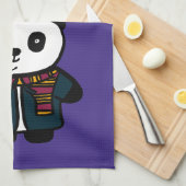 Persoonlijke tovenaar Pandy de Panda Theedoek (Quarter Fold)