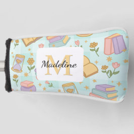 Persoonlijke toverboeken meisjesschool mintgroen golfheadcover