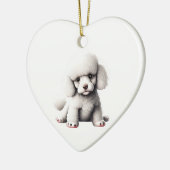 Persoonlijke Toy Poodle Puppy Keramisch Ornament (Links)