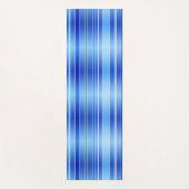 Persoonlijke trage golf Blue Striped Yoga Mat (Voorkant)