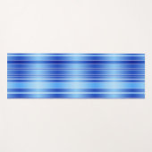 Persoonlijke trage golf Blue Striped Yoga Mat (Voorkant (horizontaal))