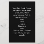 Persoonlijke trainer Black en White Dumbell Traini Flyer (Achterkant)