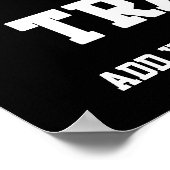 Persoonlijke trainer Black en White Dumbell Traini Poster (Hoek)