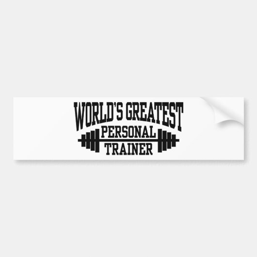 Persoonlijke trainer bumpersticker (Voorkant)