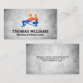 Persoonlijke trainer coaching | Moderne Logo Visitekaartje (Voorkant / Achterkant)