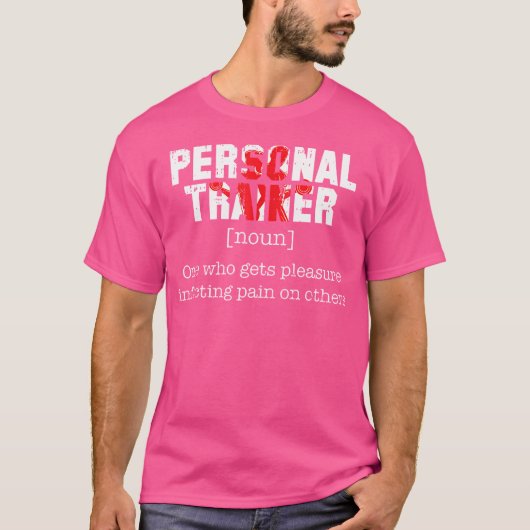 Persoonlijke trainer - Definitie-uitverhouding T-shirt (Voorkant)
