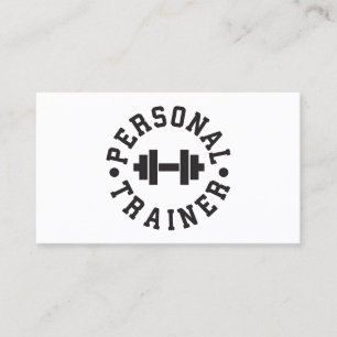 Persoonlijke trainer - Dumbbell Logo - Aangepast Visitekaartje