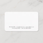 Persoonlijke Trainer | Dumbbell Patroon Visitekaartje (Achterkant)