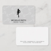 Persoonlijke trainer | Dumbbell Pattern Visitekaartje (Voorkant / Achterkant)