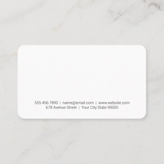 Persoonlijke trainer | Dumbbell Pattern Visitekaartje (Achterkant)