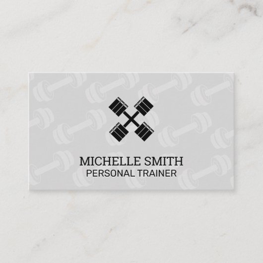 Persoonlijke trainer | Dumbbell Pattern Visitekaartje (Voorkant)