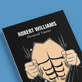 Persoonlijke trainer en fitness visitekaartje