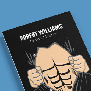 Persoonlijke trainer en fitness visitekaartje