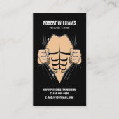 Persoonlijke trainer en fitness visitekaartje (Voorkant)