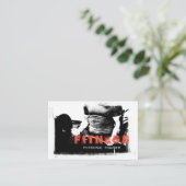 Persoonlijke trainer Fitness Coach Elegant Plain Visitekaartje (Staand voorkant)