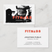 Persoonlijke trainer Fitness Coach Elegant Plain Visitekaartje (Voorkant / Achterkant)