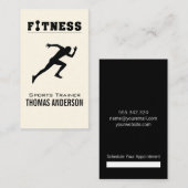 Persoonlijke trainer/fitness-Logo Afsprakenkaartje (Voorkant / Achterkant)