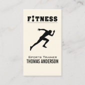 Persoonlijke trainer/fitness-Logo Afsprakenkaartje (Voorkant)