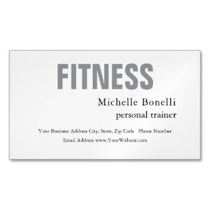 Persoonlijke Trainer Fitness Modern Elegant Magnetisch Visitekaartje